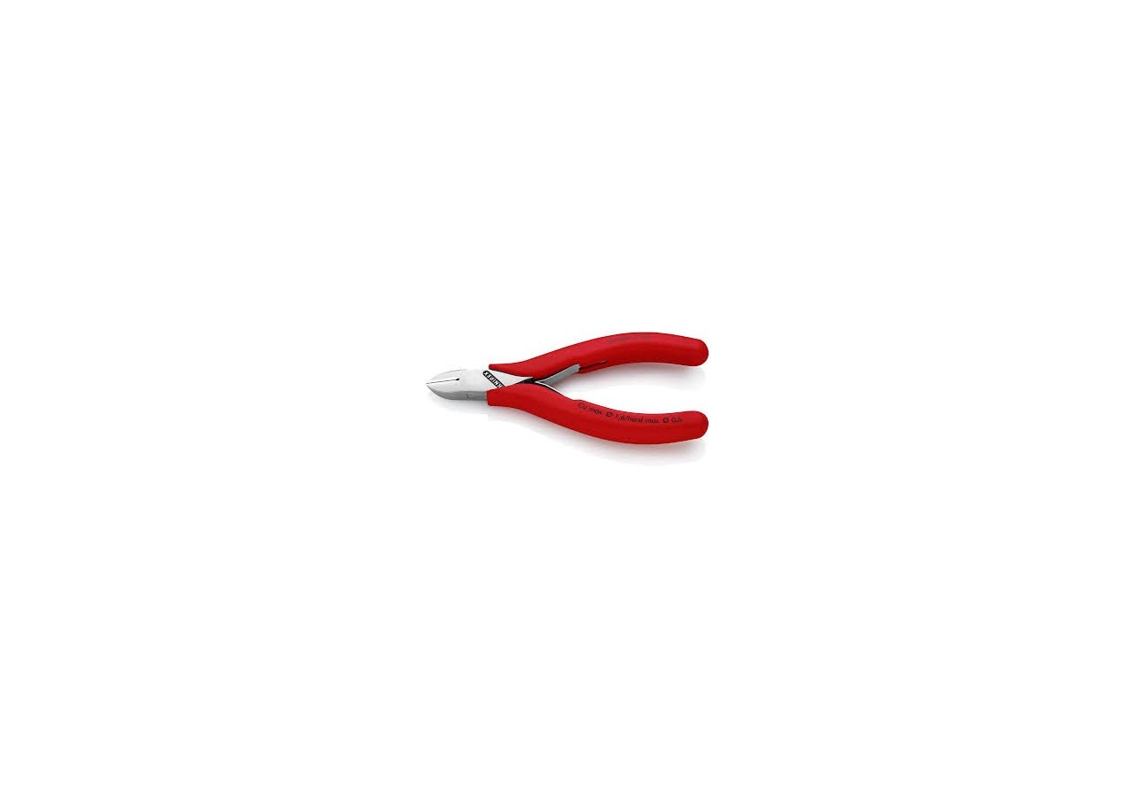 Pince coupante de côté de précision petit biseau 115mm - Ressort - PVC - Knipex - 7701115
