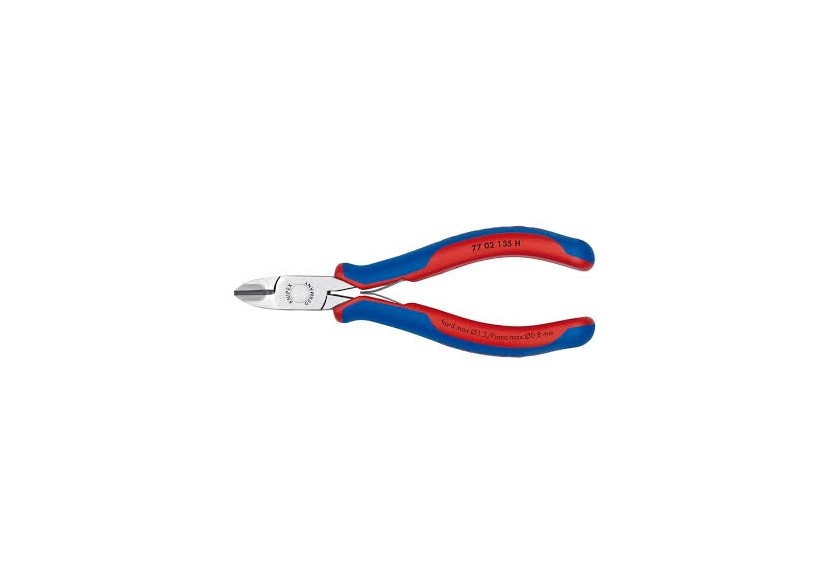 Pince coupante de précision tranchants au carbure 135mm - Bi-matière - Knipex - 7702135H