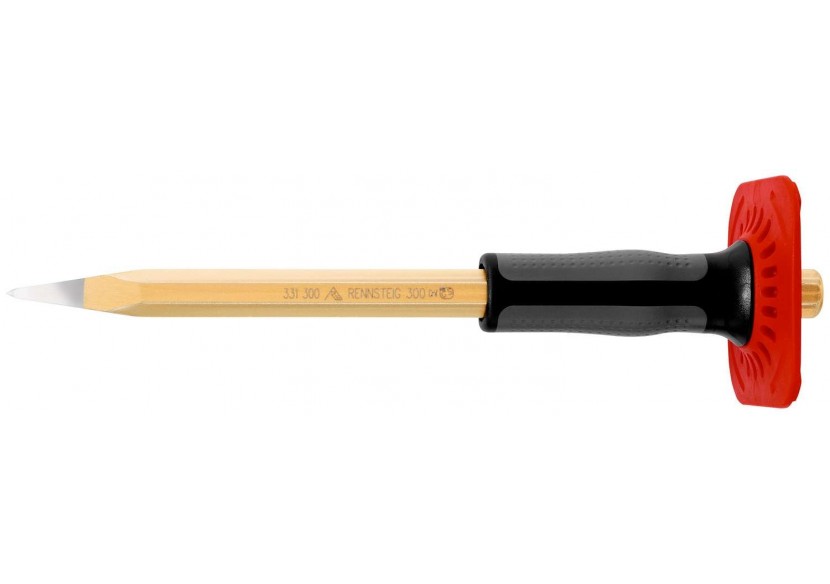 Pointerolle avec pare-coups, 300 mm, octogonale, 18 mm, vernie - Rennsteig - 9R3313001