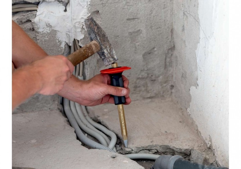 Pointerolle avec pare-coups, 300 mm, octogonale, 18 mm, vernie - Rennsteig - 9R3313001