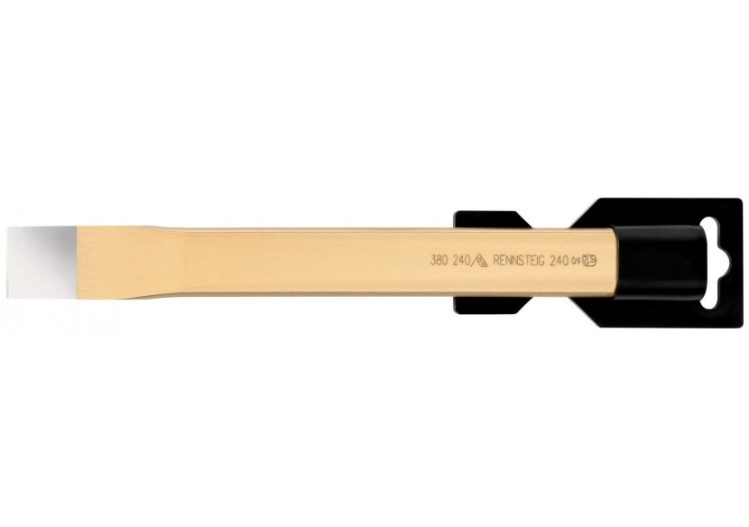 Ciseau de carrossier droit SB, 28 x 240 mm, verni - Rennsteig - 9R3802401SB