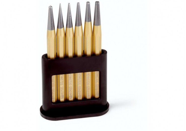 Lot de 5 chasse-pointes + 1 pointeau sur support - Rennsteig - 9R4241200