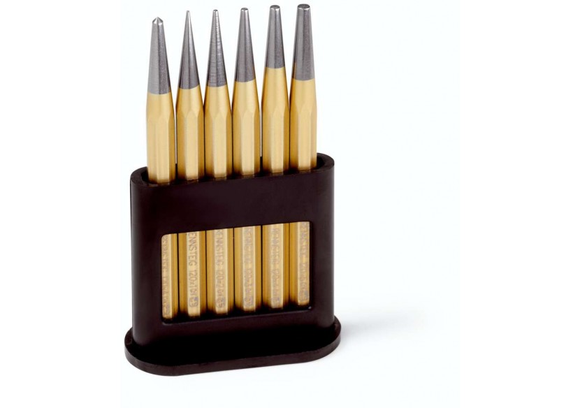 Lot de 5 chasse-pointes + 1 pointeau sur support - Rennsteig - 9R4241200