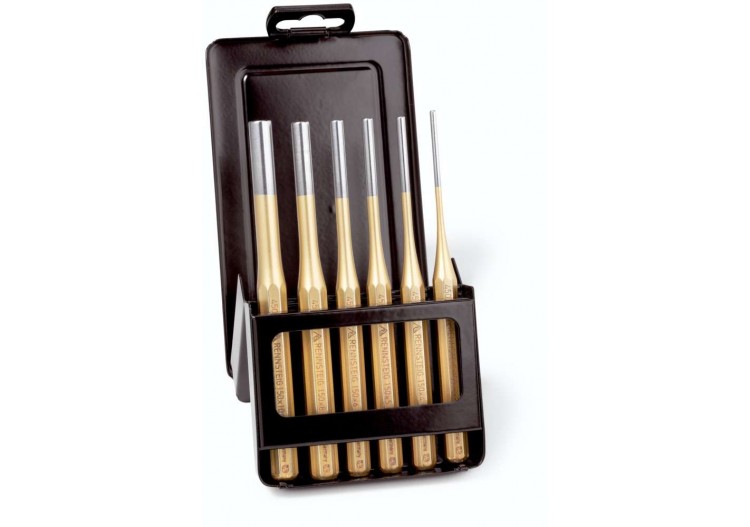 Lot de 6 chasse-goupilles en boite métal 3/4/5/6/8/10mm - Rennsteig - 9R4251600