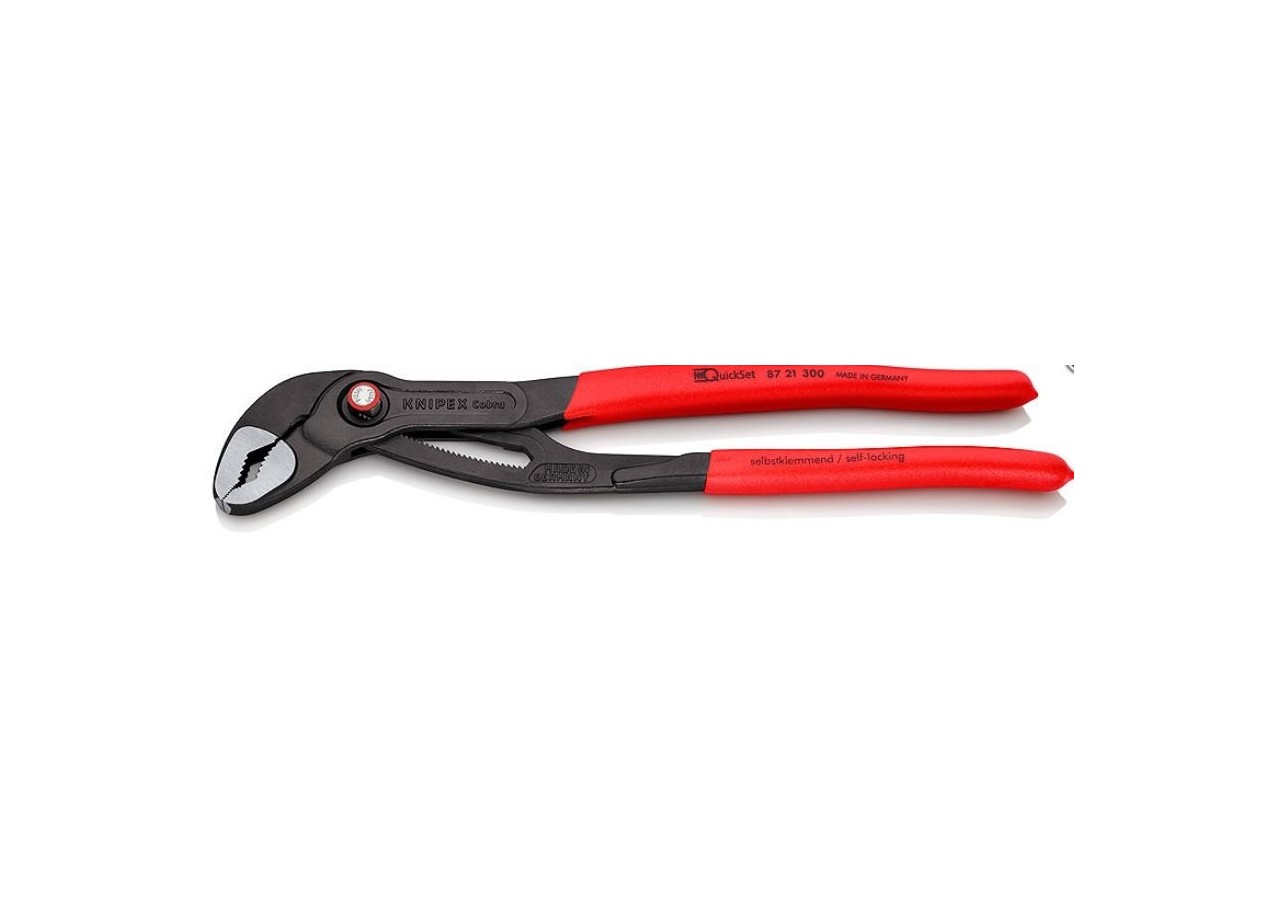 Pince multiprise Cobra® QuickSet 300mm - PVC - Ouverture 60mm - 25 positions - Knipex - 8721300