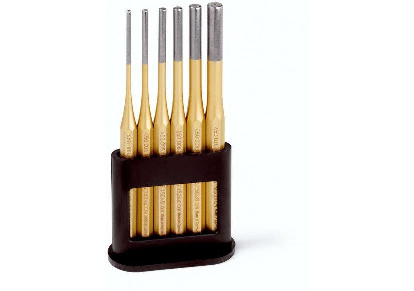 Lot de 6 chasse-goupilles sur support 3/4/5/6/8/10mm - Rennsteig - 9R4251700