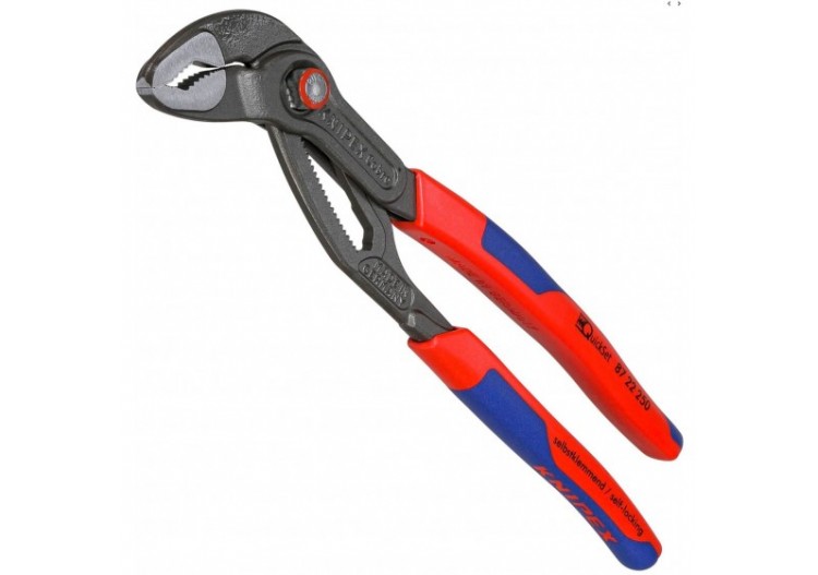 Pince multiprise Cobra® QuickSet 250mm - Bimat - Ouverture 46mm - 25 positions - Knipex - 8722250