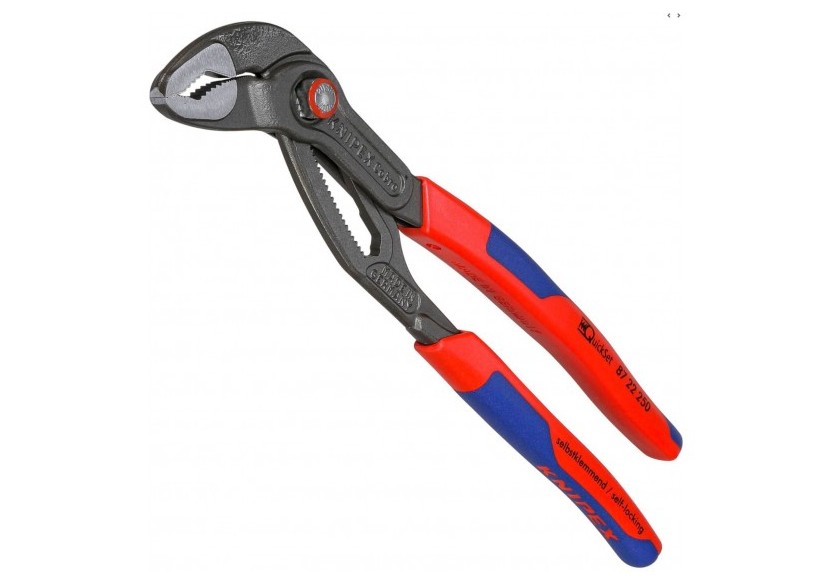 Pince multiprise Cobra® QuickSet 250mm - Bimat - Ouverture 46mm - 25 positions - Knipex - 8722250