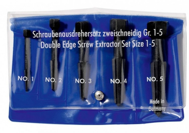 Lot d’extracteurs de vis de 5 pièces (pochette en plastique) - Rennsteig - 9R4719003