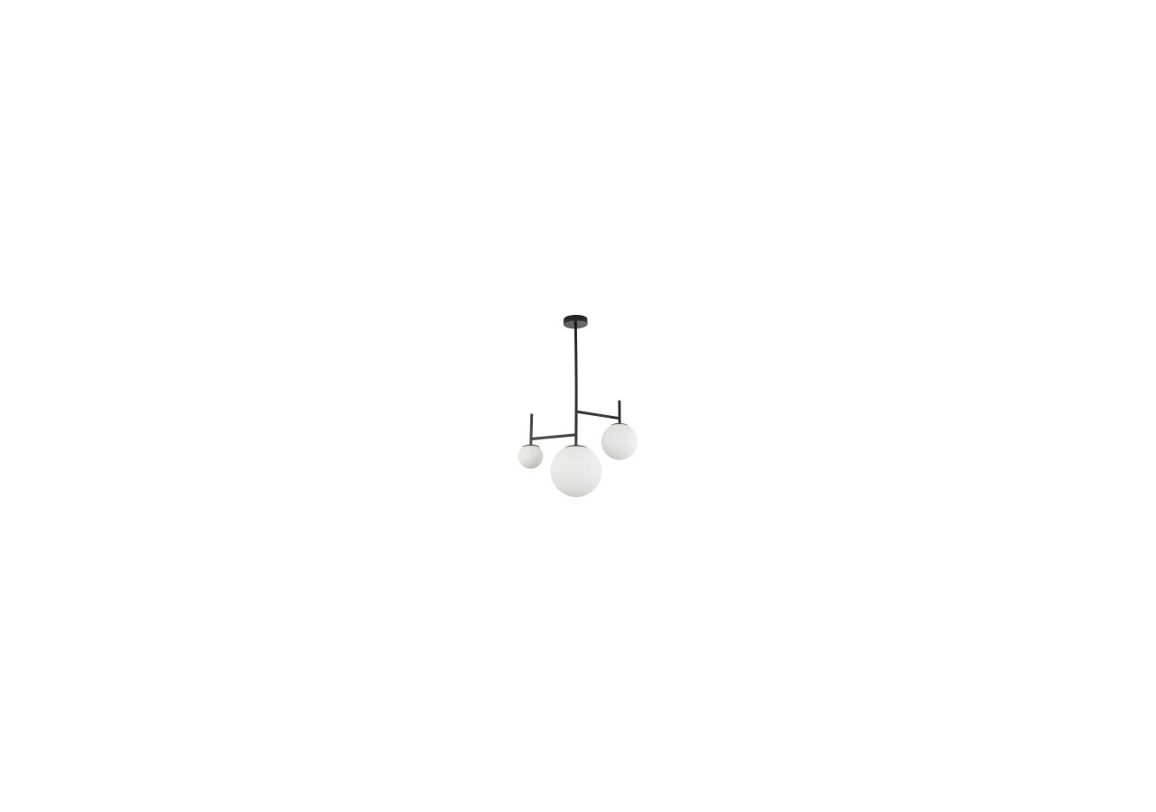 Suspension Glass OPL Opal+Noir, 3xG9 - BV01-00107 - Braytron