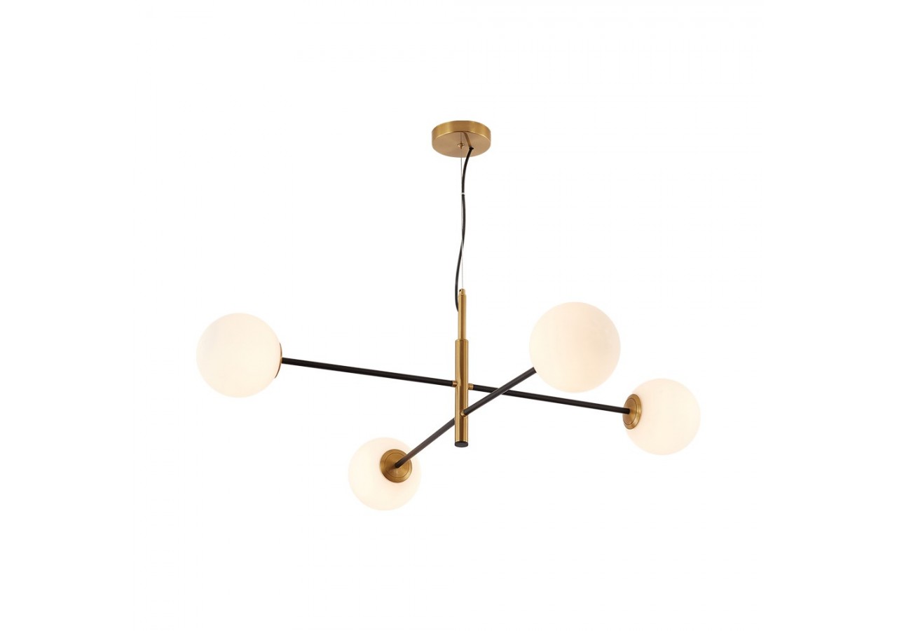 Suspension Glass OPL Opal+Or, 4xG9 - BV01-00110 - Braytron