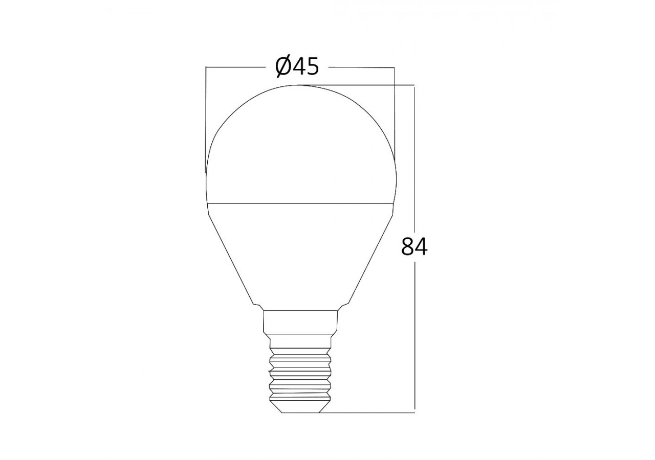 Ampoule globes LED, E14, 450 lm, Blanc neutre - BA11-00511 - Braytron