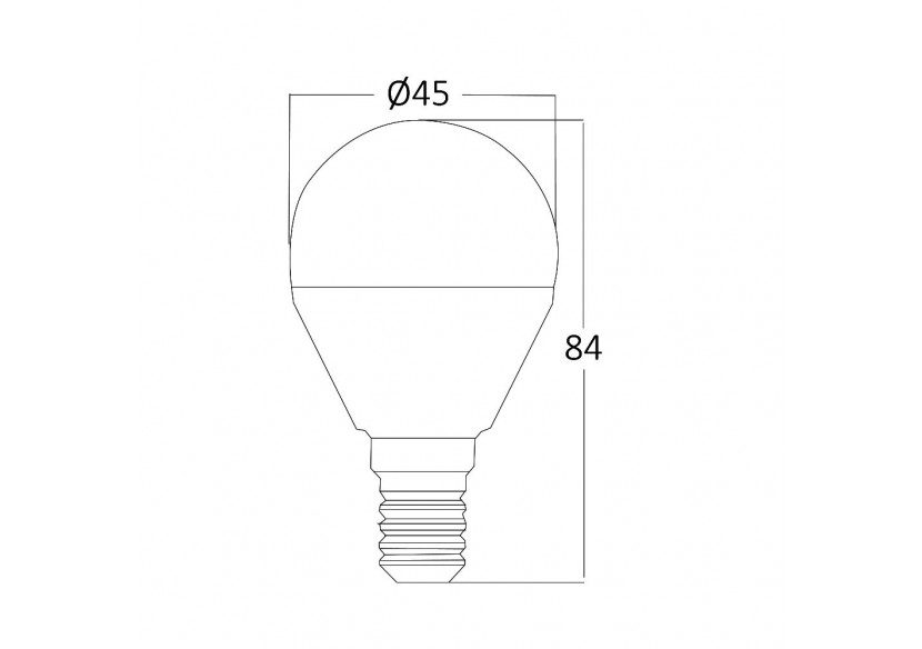 Ampoule globes LED, E14, 450 lm, Blanc froid - BA11-00513 - Braytron