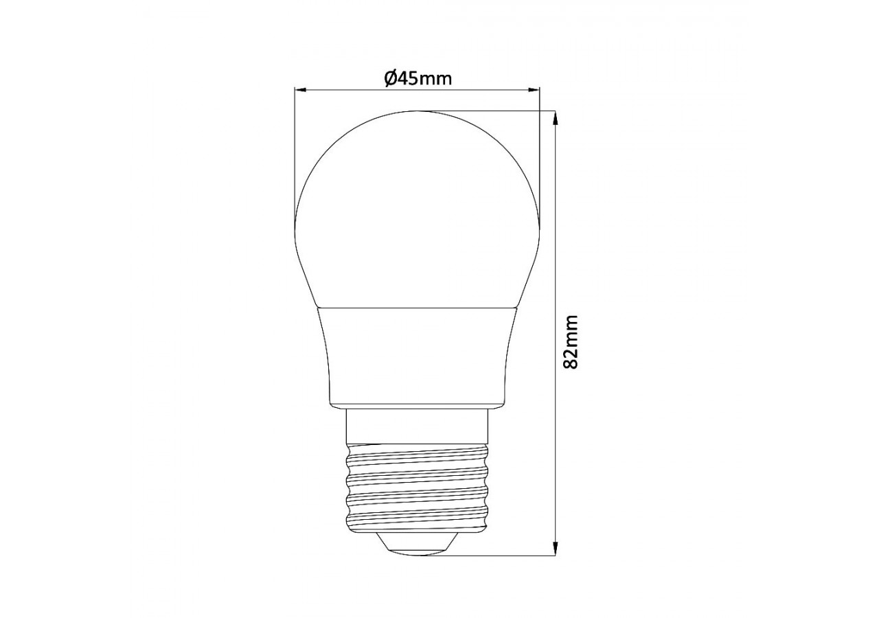 Ampoule globes LED, E27, 450 lm, Blanc neutre - BA11-00521 - Braytron