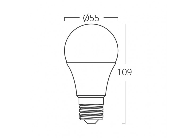 Ampoule type A LED, E27, 470 lm, Blanc Chaud - BA13-00520 - Braytron