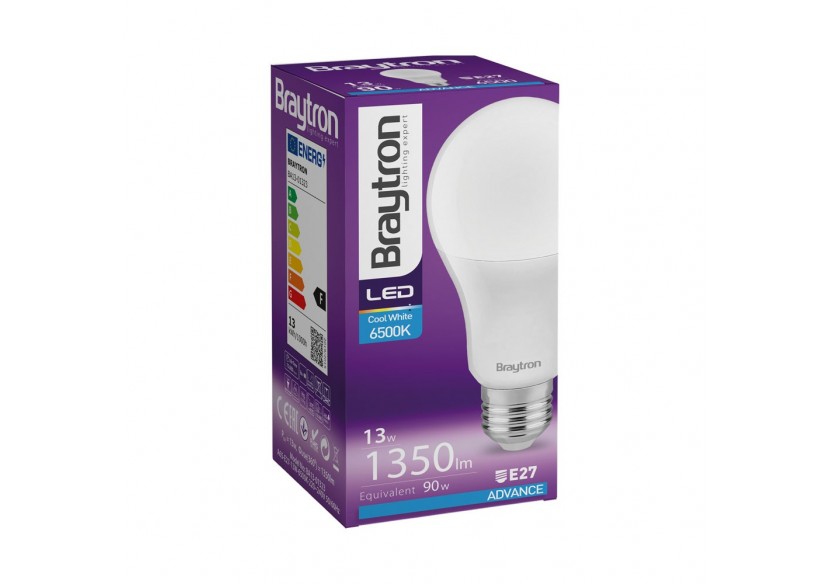 Ampoule type A LED, E27, 1350 lm, Blanc froid - BA13-01323 - Braytron