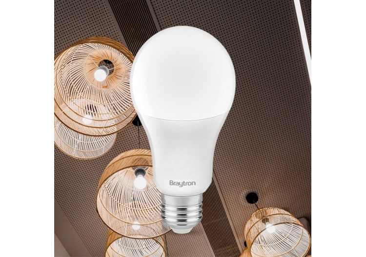 Ampoule type A LED, E27, 1620 lm, Blanc neutre - BA13-01621 - Braytron 2