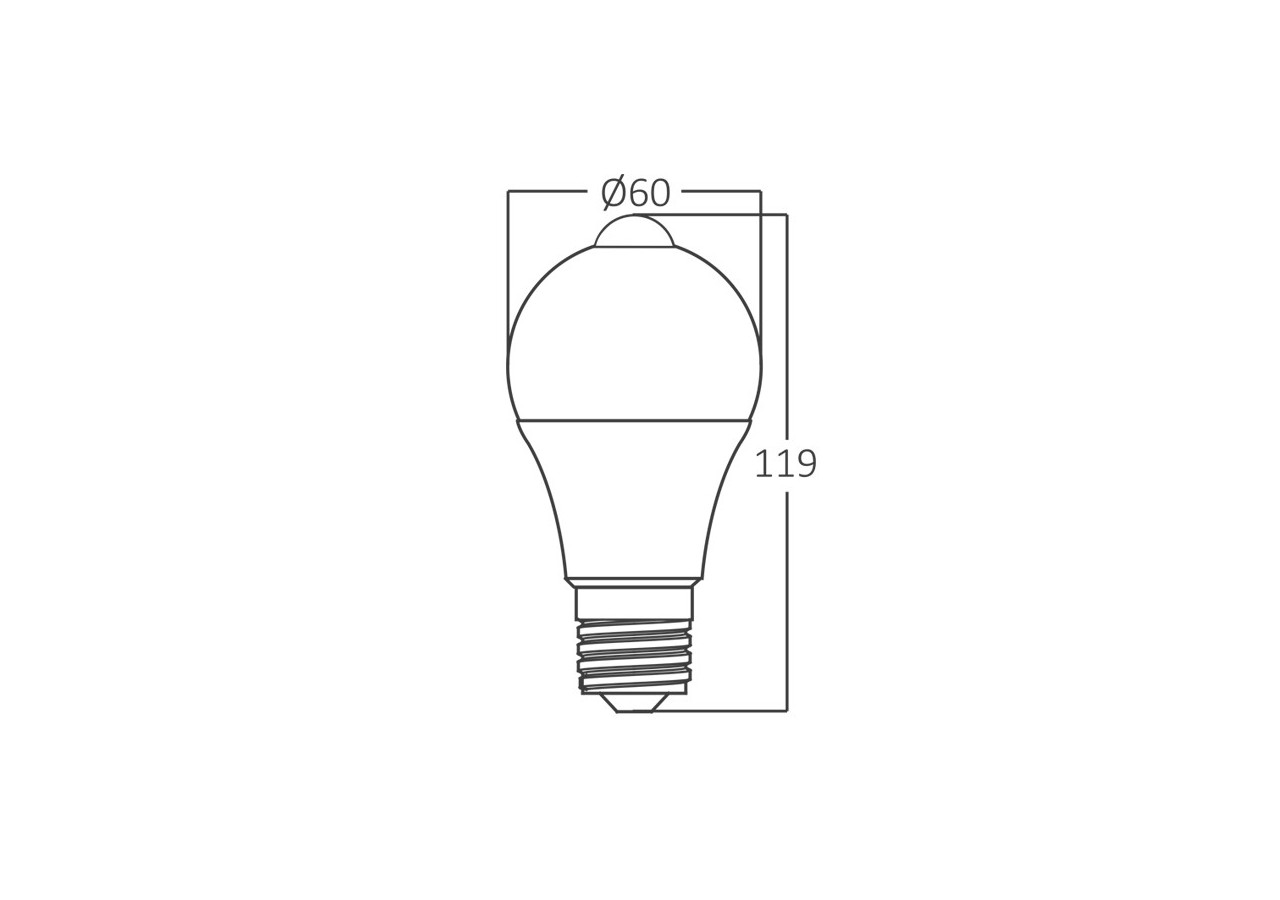 Ampoule type A LED, E27, 806 lm, Blanc Chaud - BA14-70920 - Braytron