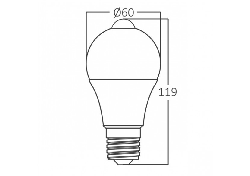Ampoule type A LED, E27, 806 lm, Blanc Chaud - BA14-70920 - Braytron
