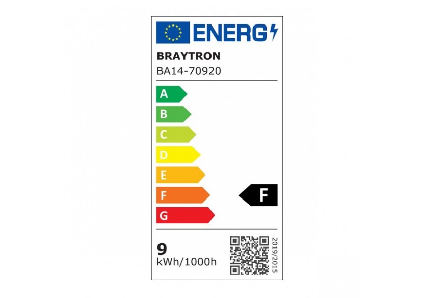 Ampoule type A LED, E27, 806 lm, Blanc Chaud - BA14-70920 - Braytron