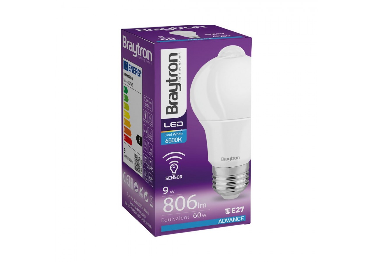 Ampoule type A LED, E27, 806 lm, Blanc froid - BA14-70923 - Braytron