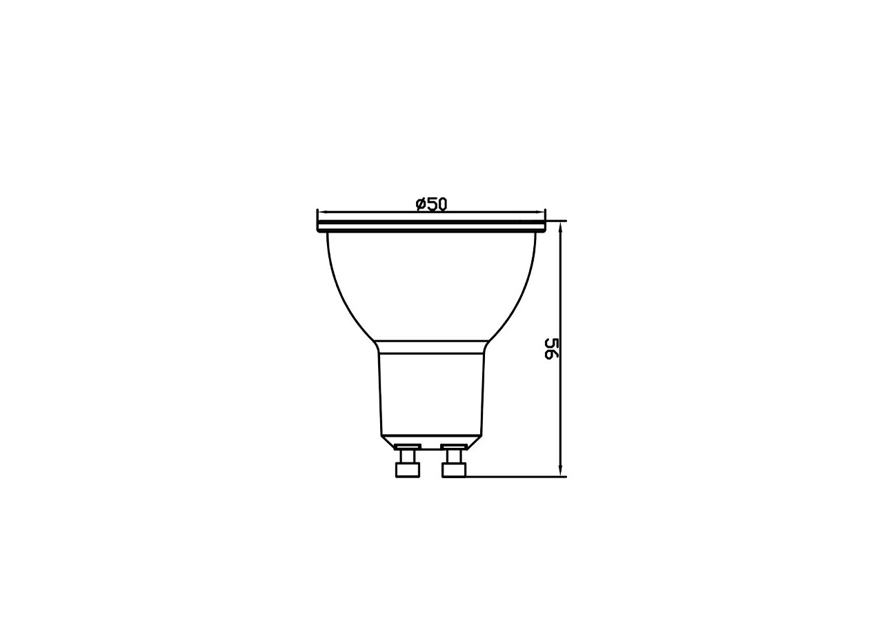 Ampoule LED, GU10, 430 lm, Blanc neutre - BA24-00551 - Braytron