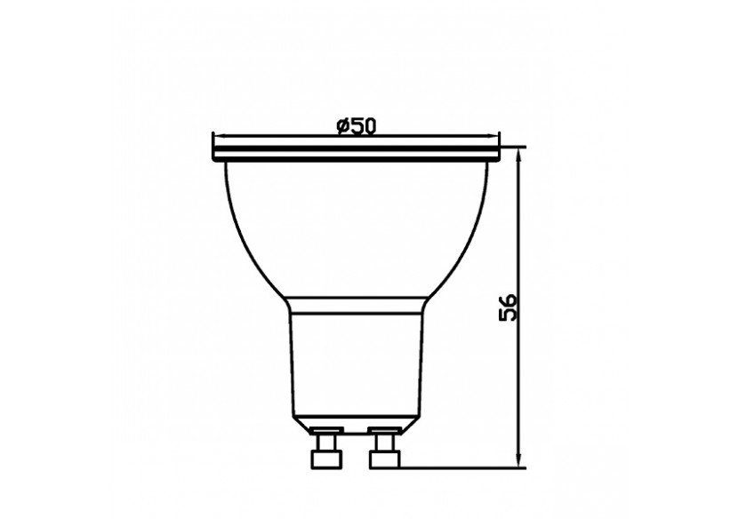 Ampoule LED, GU10, 380 lm, Blanc neutre - BA25-00551 - Braytron