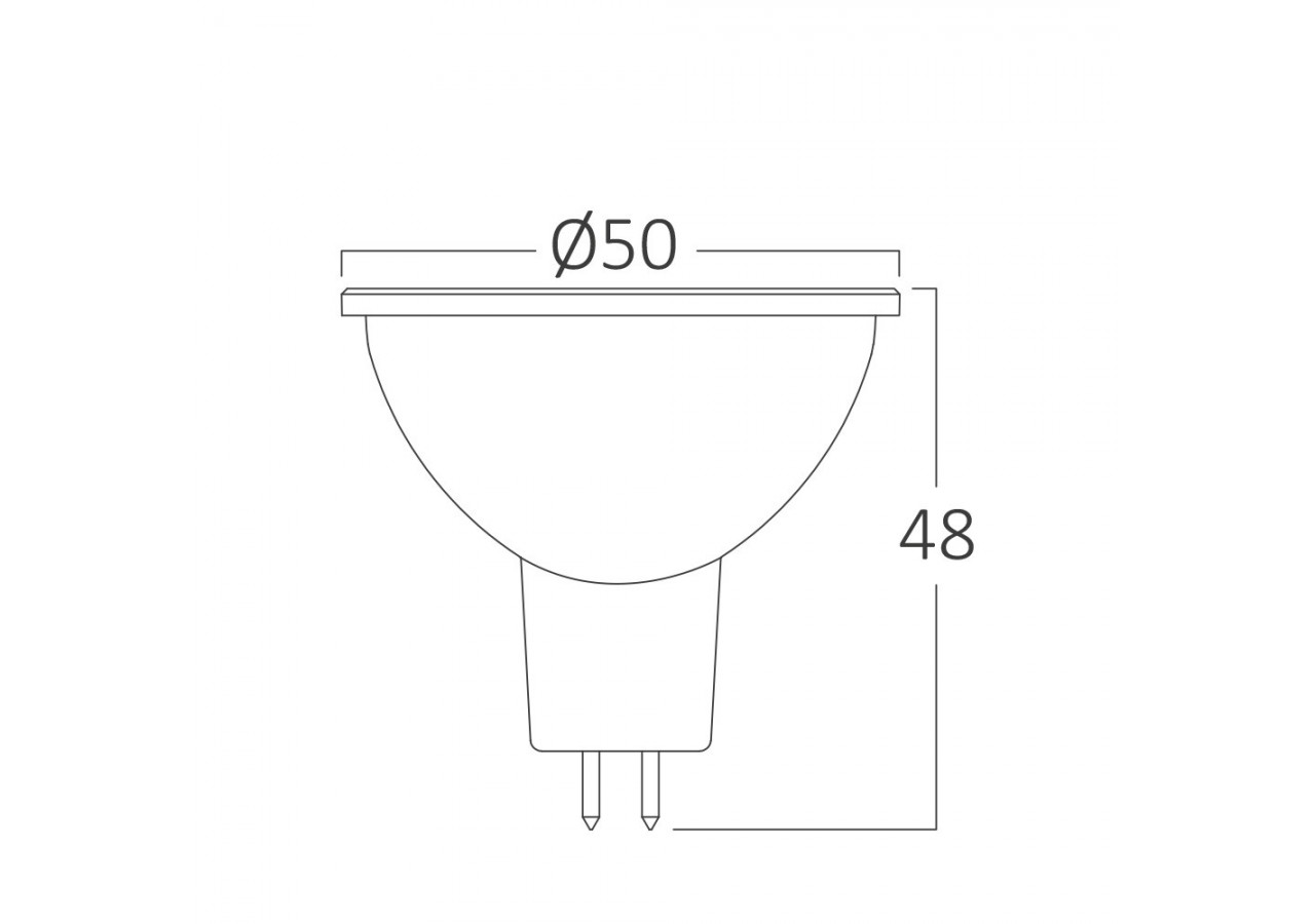 Ampoule LED, GU5.3, 360 lm, Blanc neutre - BA25-30461 - Braytron