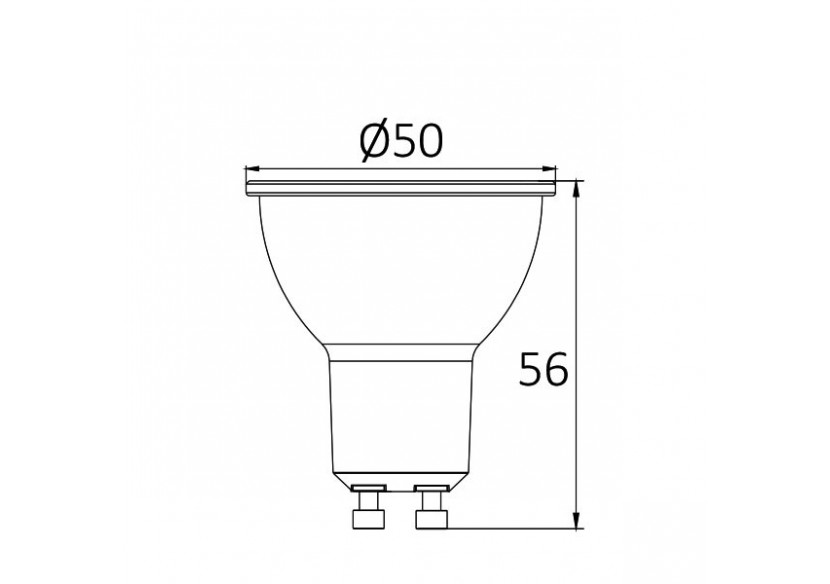 Ampoule LED, GU10, 450 lm, Blanc froid - BA26-60653 - Braytron