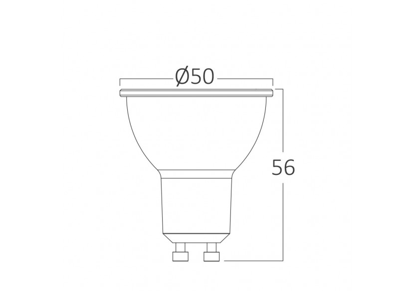 Ampoule LED, GU10, 400 lm, Blanc neutre - BA27-60651 - Braytron