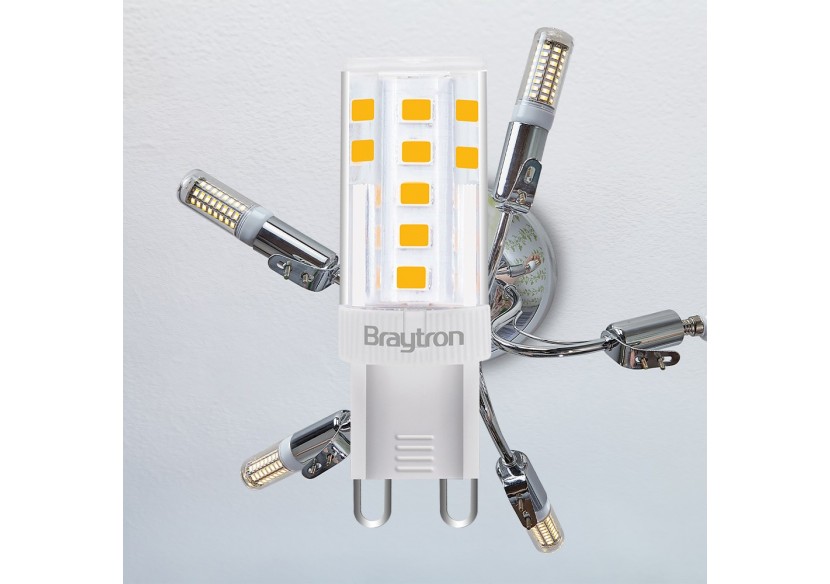 Ampoule Capsule LED, G9, 430 lm, Blanc Chaud - BA29-00590 - Braytron