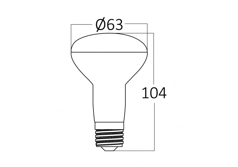 Ampoule R LED, E27, 830 lm, Blanc Chaud - BA34-00920 - Braytron
