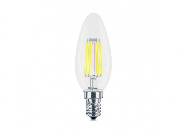 Ampoule filament décorative LED, E14, 470 lm, Blanc Chaud - BA36-00410 - Braytron