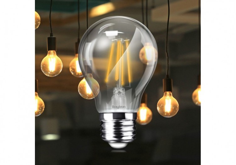 Ampoule filament décorative LED, E27, 806 lm, Blanc Chaud - BA38-60820 - Braytron 2