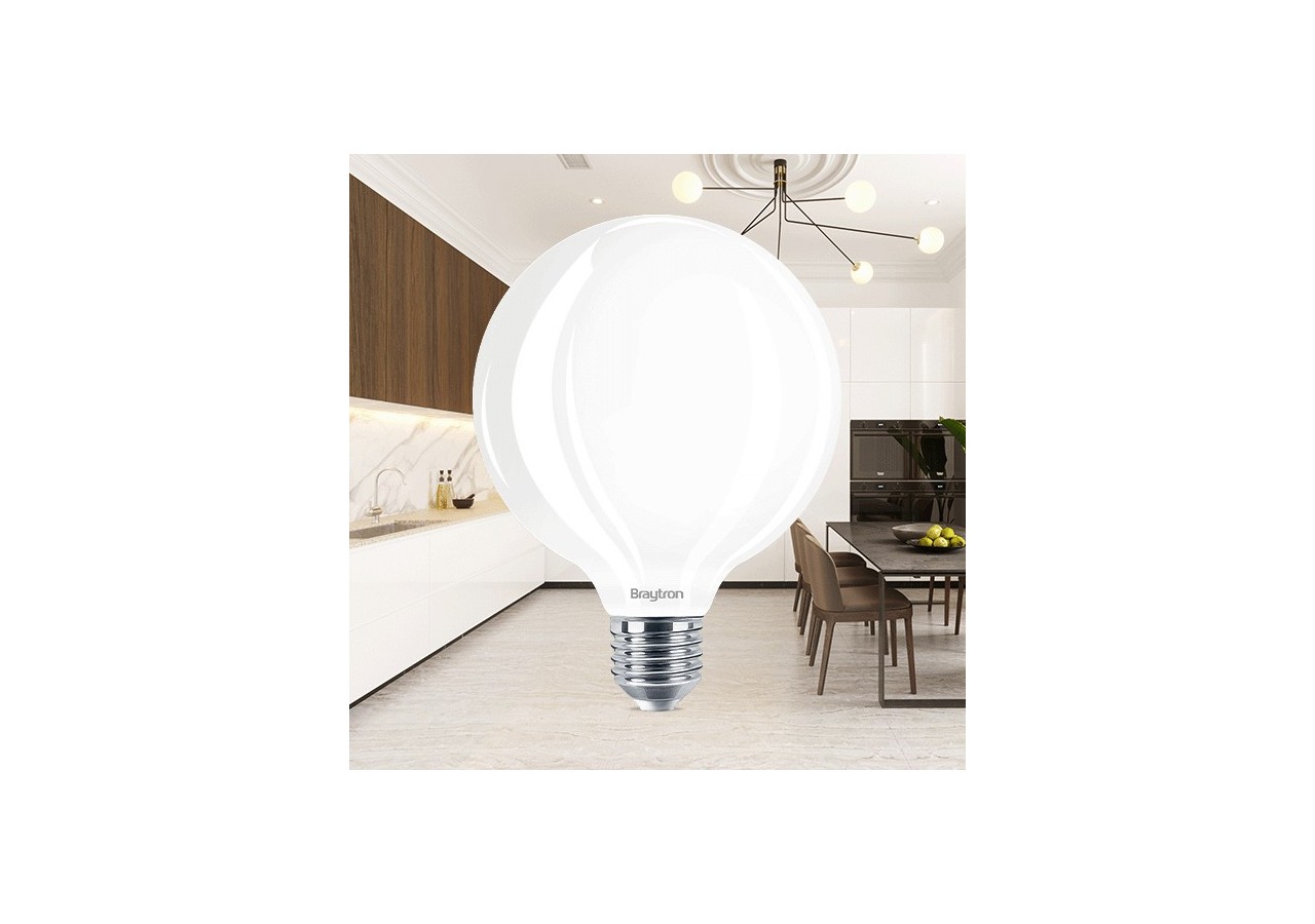 Ampoule filament décorative LED, E27, 806 lm, Blanc Chaud - BA41-30720 - Braytron