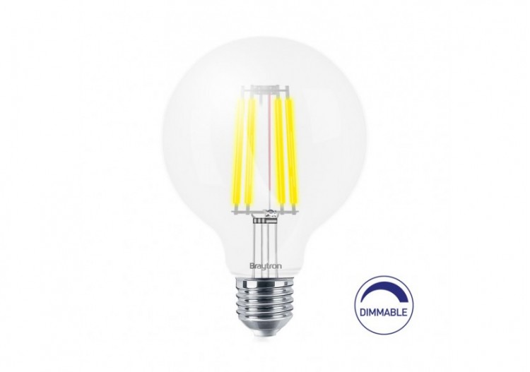 Ampoule filament décorative LED, E27, 806 lm, Blanc Chaud - BA41-60820 - Braytron