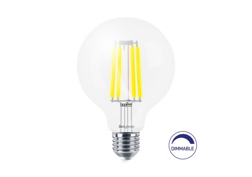 Ampoule filament décorative LED, E27, 806 lm, Blanc Chaud - BA41-60820 - Braytron