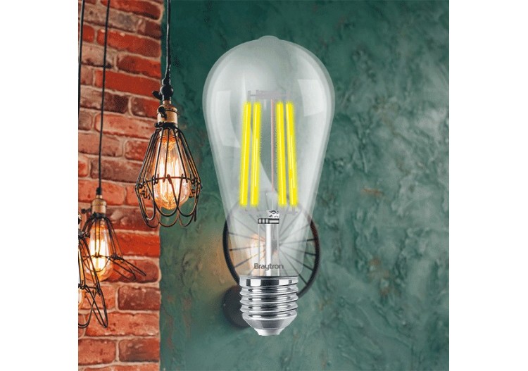 Ampoule filament décorative LED, E27, 806 lm, Blanc Chaud - BA46-00720 - Braytron 2