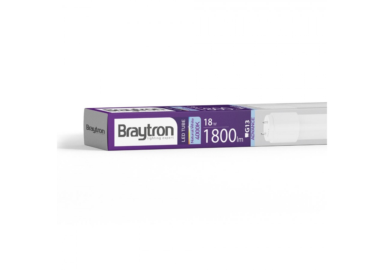 Tube LED 1198mm, G13, 1800 lm, Blanc neutre - BA52-01281 - Braytron