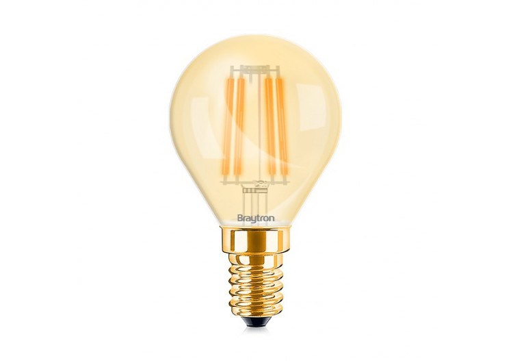 Ampoule filament décorative LED, E14, 360 lm, Ambre - BB37-00410 - Braytron
