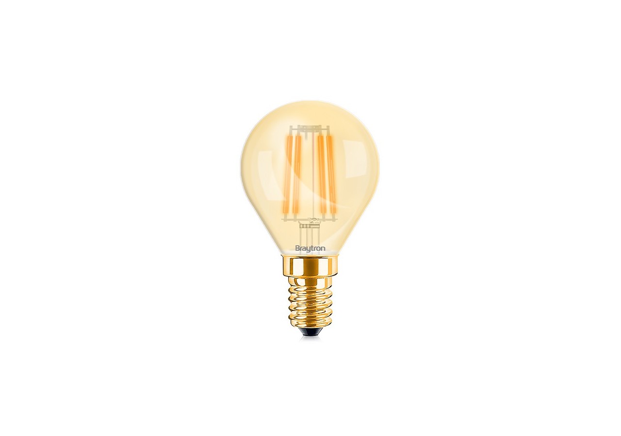 Ampoule filament décorative LED, E14, 360 lm, Ambre - BB37-00410 - Braytron