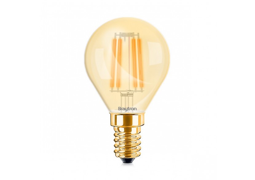 Ampoule filament décorative LED, E14, 360 lm, Ambre - BB37-00410 - Braytron