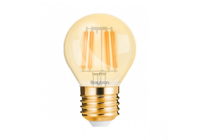 Ampoule filament décorative LED, E27, 360 lm, Ambre - BB37-00420 - Braytron
