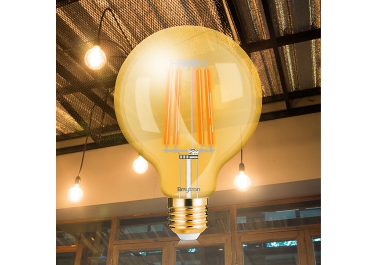 Ampoule filament décorative LED, E27, 540 lm, Ambre - BB47-60620 - Braytron 2