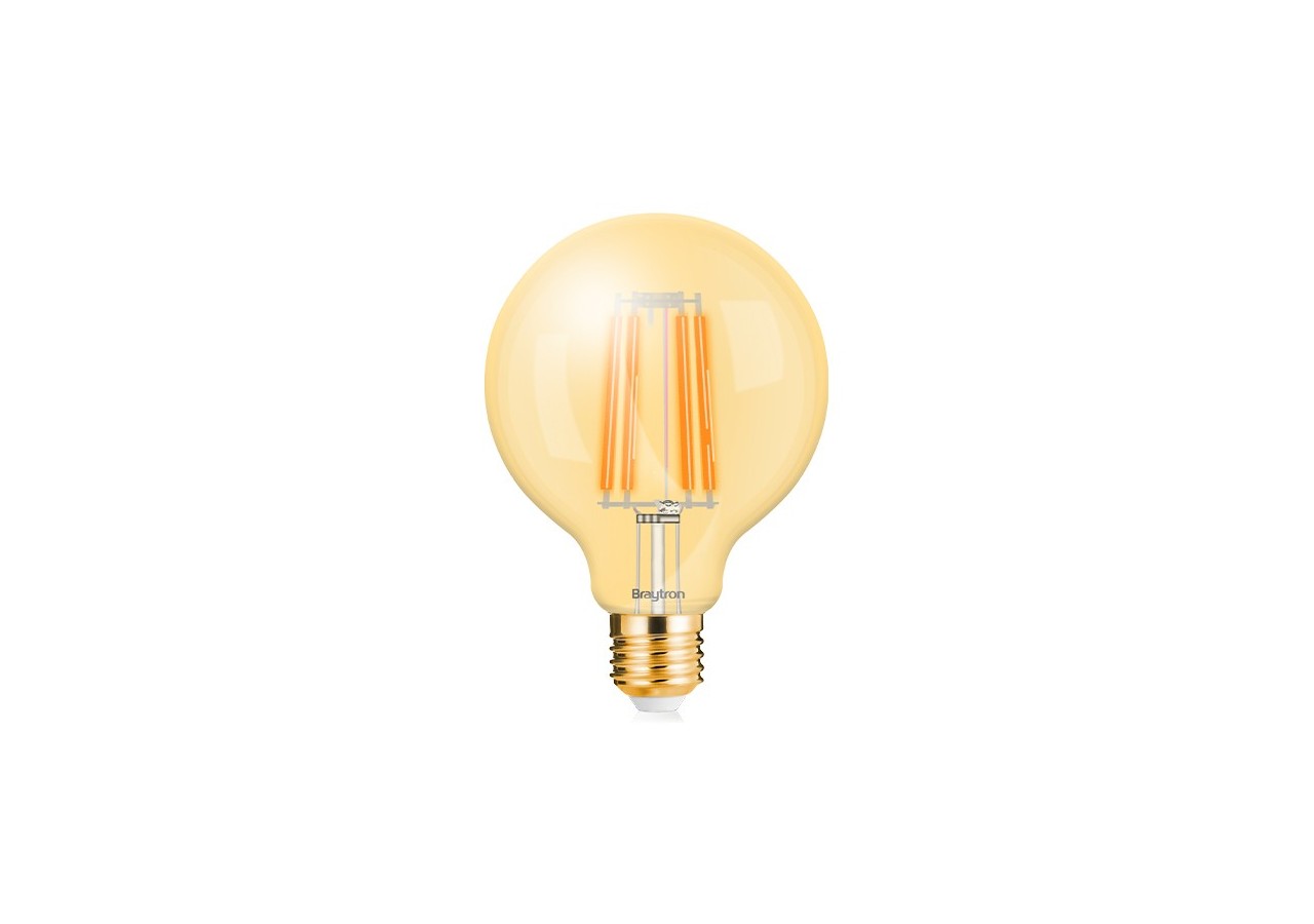 Ampoule filament décorative LED, E27, 540 lm, Ambre - BB48-00620 - Braytron