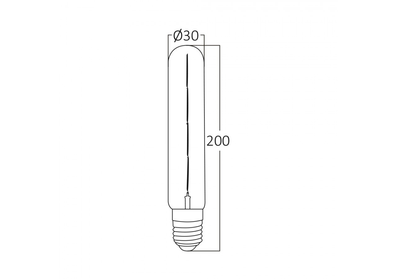 Ampoule filament décorative LED, E27, 540 lm, Ambre - BB62-60620 - Braytron