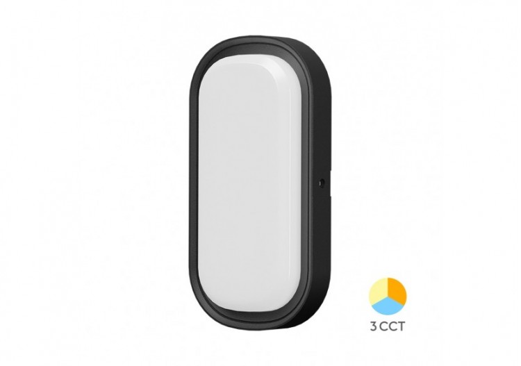 Applique murale LED 267mm Noire, 2020 lm, Variation de blancs - BC18-00381 - Braytron