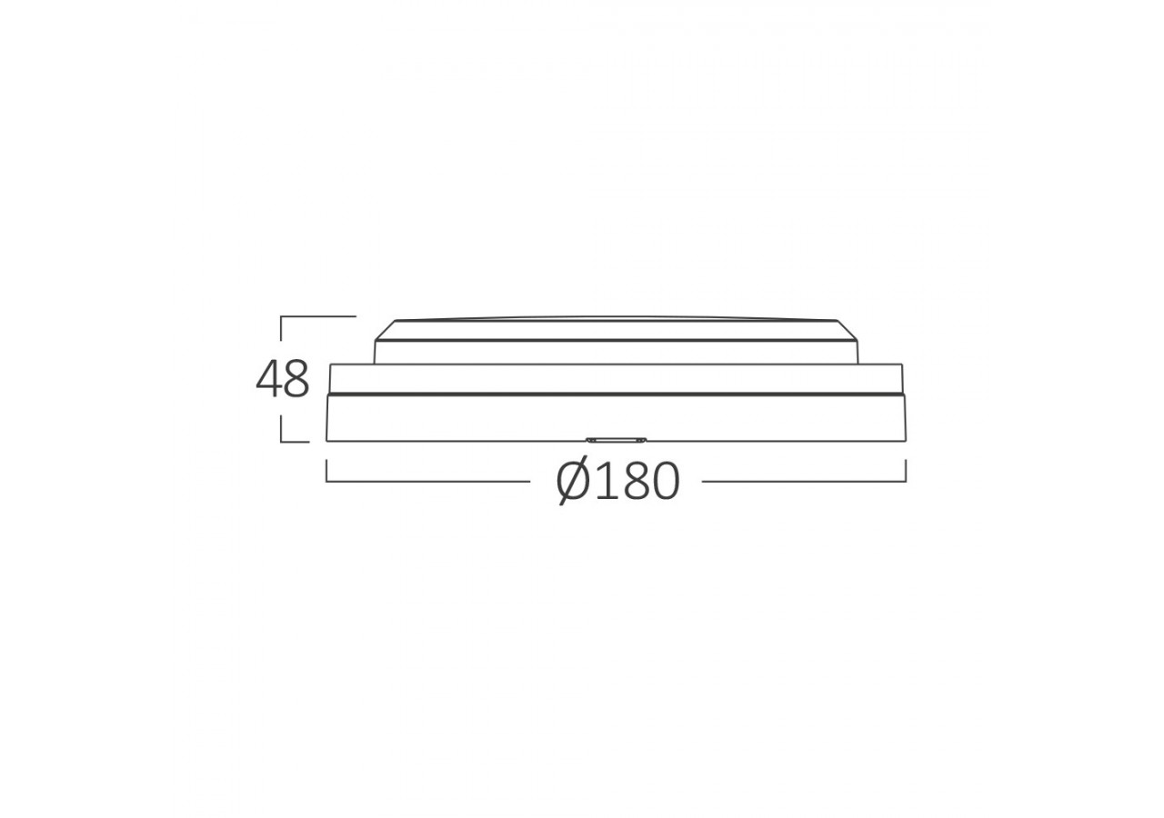 Applique murale LED Noire, 2020 lm, Variation de blancs - BC18-00781 - Braytron