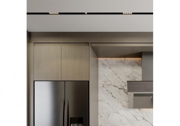 Module pour rail magnétique LED 114mm Noir, 440 lm, Blanc Chaud - BD60-11101 - Braytron 2