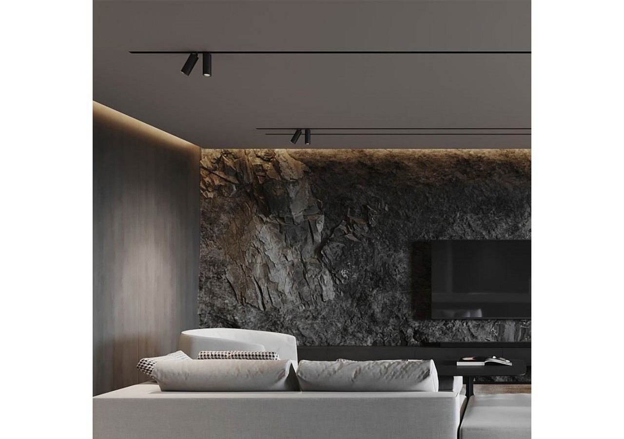 Spot pour rail magnétique LED Noir, 1580 lm, Blanc Chaud - BD61-10301 - Braytron